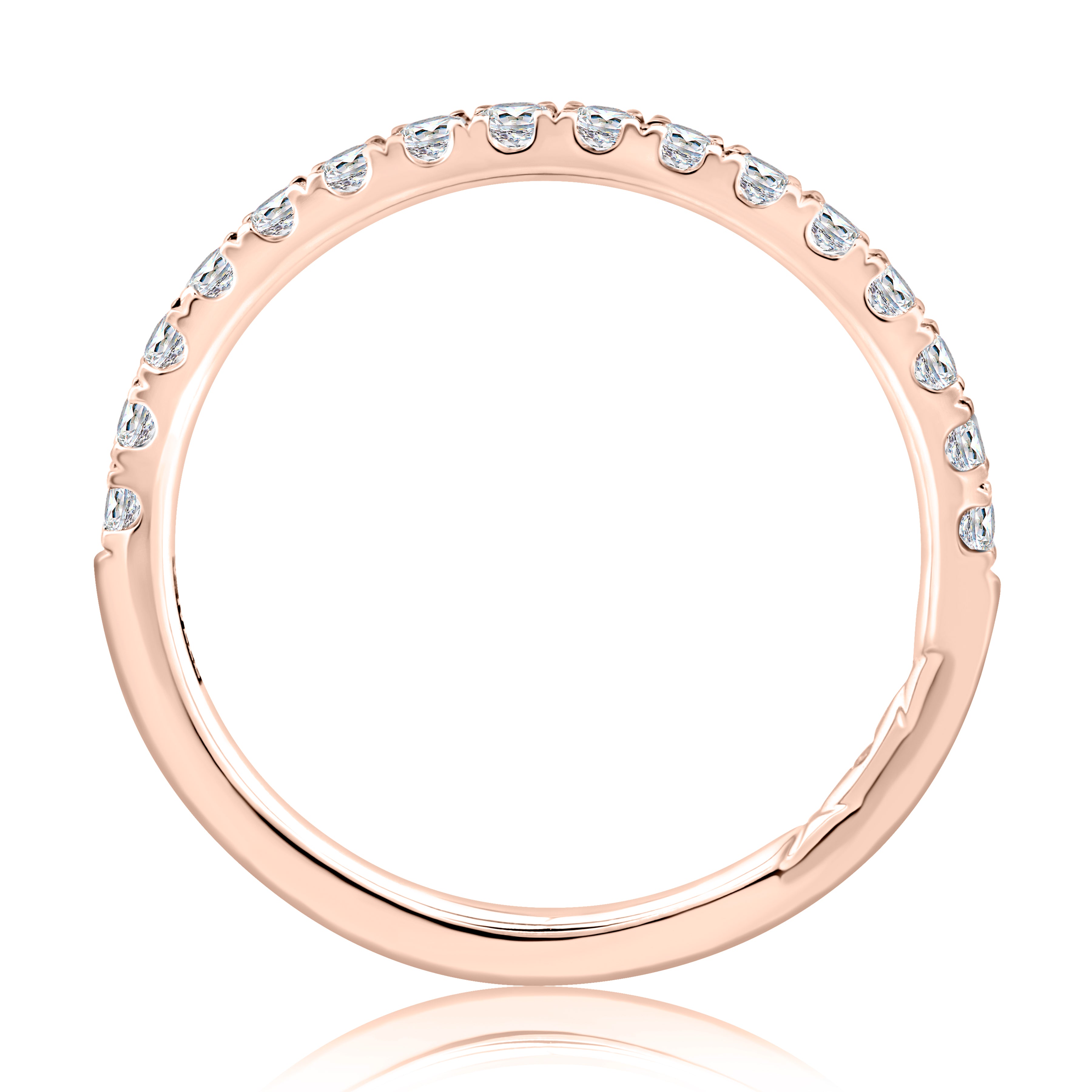 0.35ctw Halfway Pave Diamond Band