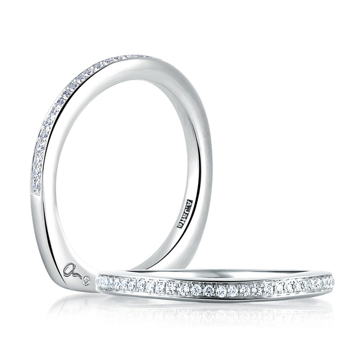 Dazzling French Pave Signature Band