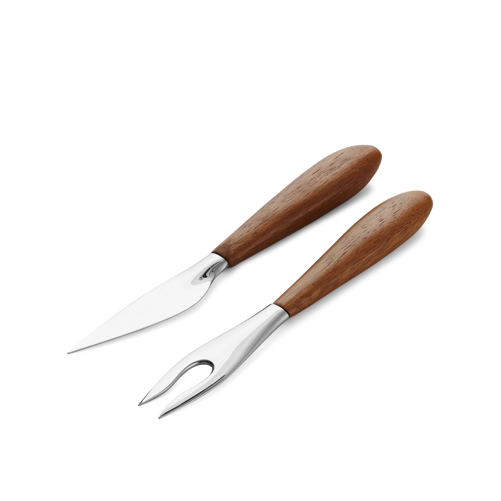 Curvo Cheese Set - Cheese Knife and Fork