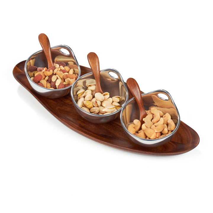 Portables Triple Condiment Server