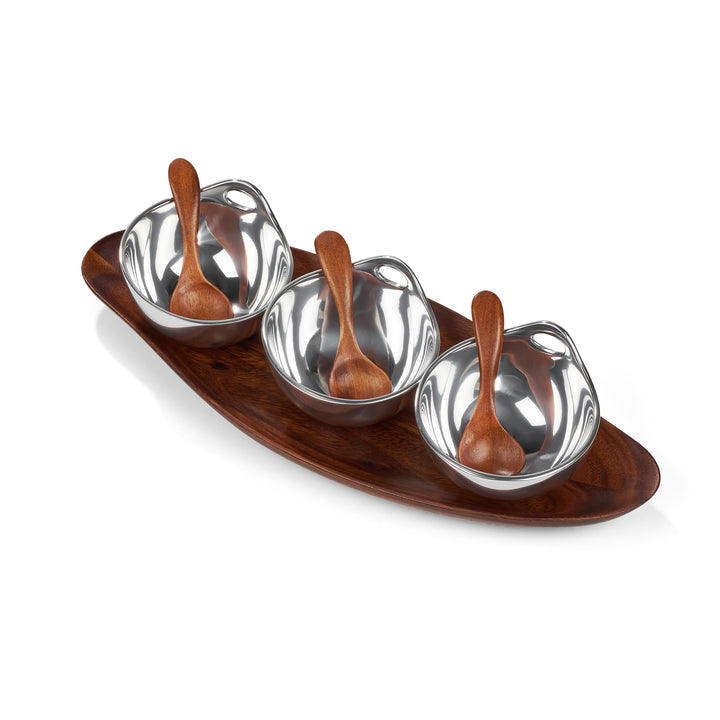 Portables Triple Condiment Server