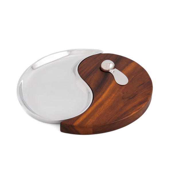 Yin Yang Cheese Board w/ Spreader