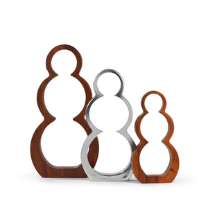 Snowmen Silhouettes, Set of 3