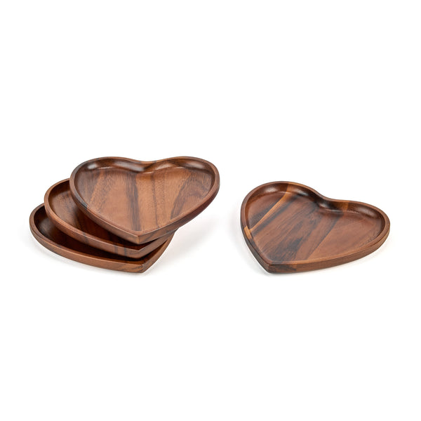 Heart Appetizer Plates (Set of 4)