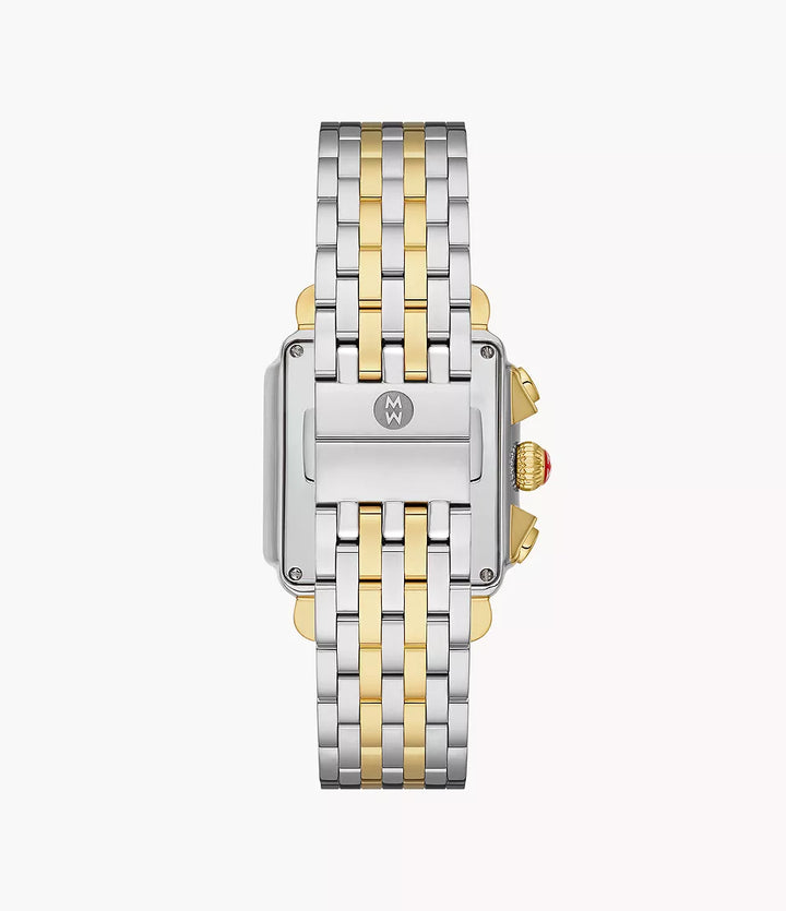 Deco High Shine Two-Tone 18k Gold Diamond Watch