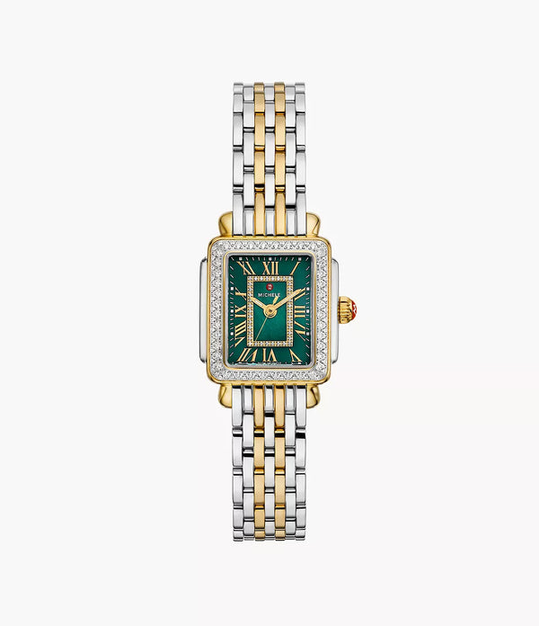 Deco Madison Mini Diamond Two-Tone 18K Gold-Plated Watch