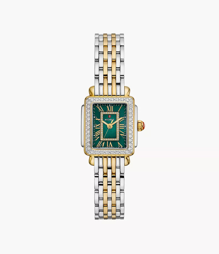 Deco Madison Mini Diamond Two-Tone 18K Gold-Plated Watch