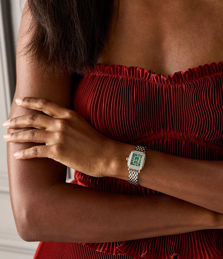 Deco Madison Mini Diamond Two-Tone 18K Gold-Plated Watch