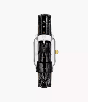 Deco Park Black Leather Watch
