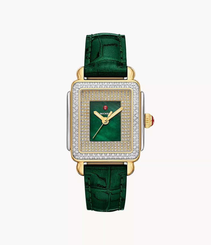 Special Edition Deco Madison Mid Pavé Two-Tone 18K Gold-Plated Watch