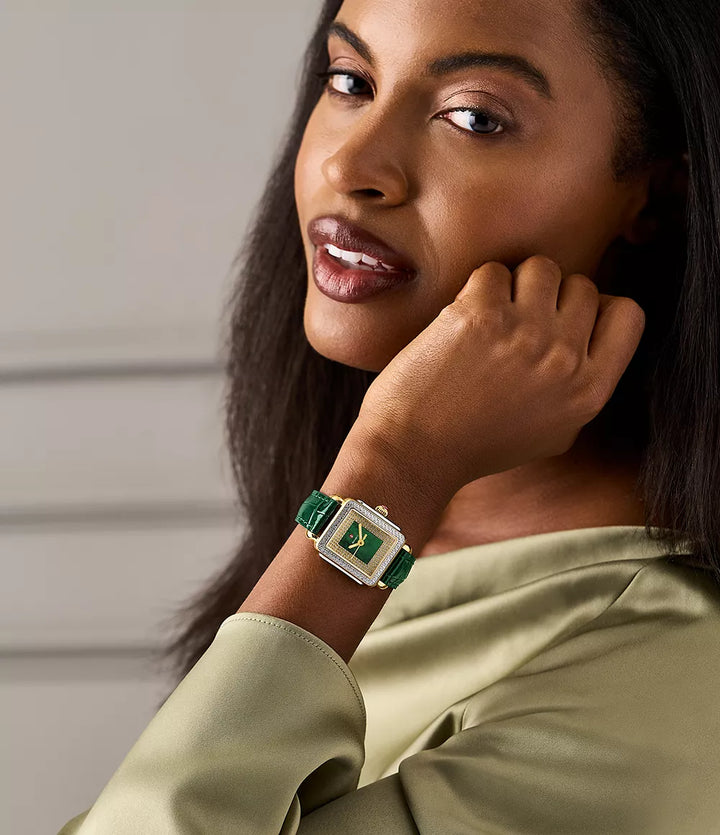 Special Edition Deco Madison Mid Pavé Two-Tone 18K Gold-Plated Watch