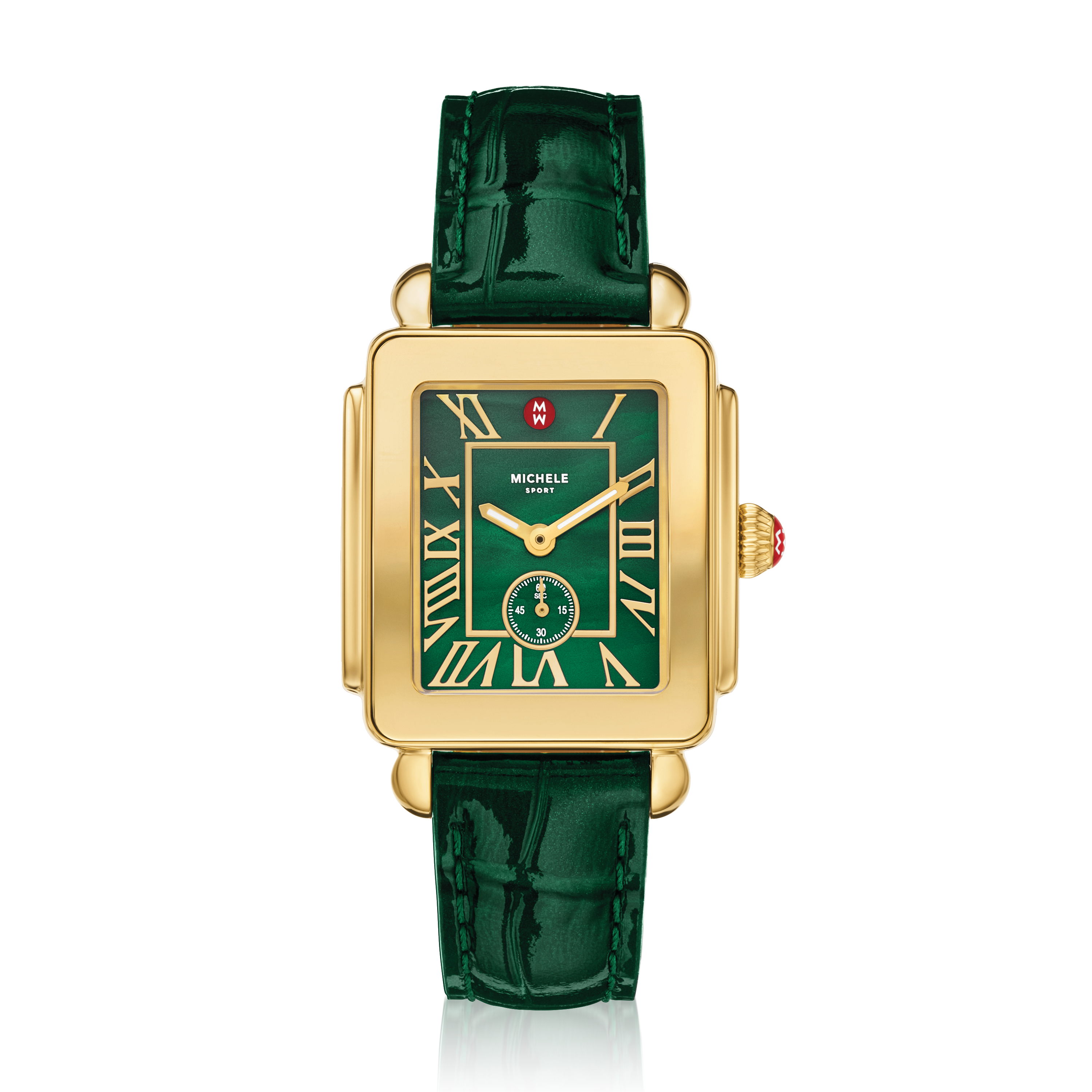 Deco Sport Mid Two-Tone 18k Lush Green Watch