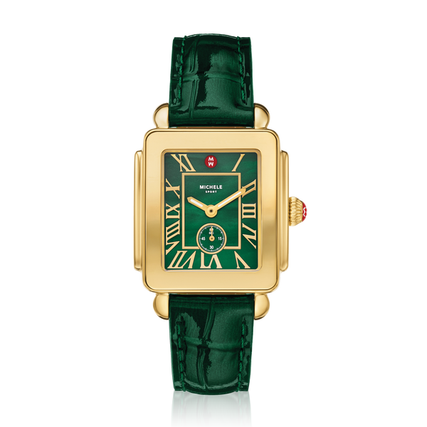 Deco Sport Mid Two-Tone 18k Lush Green Watch
