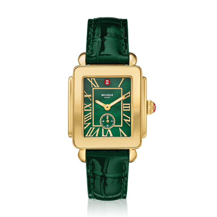 Deco Sport Mid Two-Tone 18k Lush Green Watch