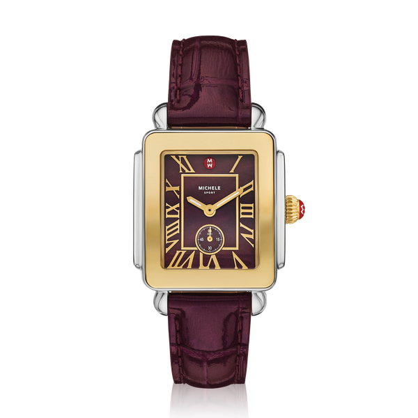 Deco Sport Mid Two-Tone 18k Lush Dark Cherry Watch