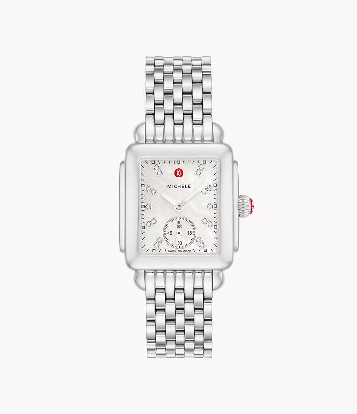 Deco Mid Stainless Diamond Dial Watch