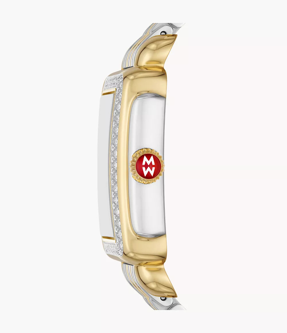 Deco Madison Mid Two-Tone 18K Gold Diamond Dial Watch