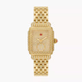 Limited Edition Deco Mid Diamond Pavé Jubilee 18K Gold-Plated Watch
