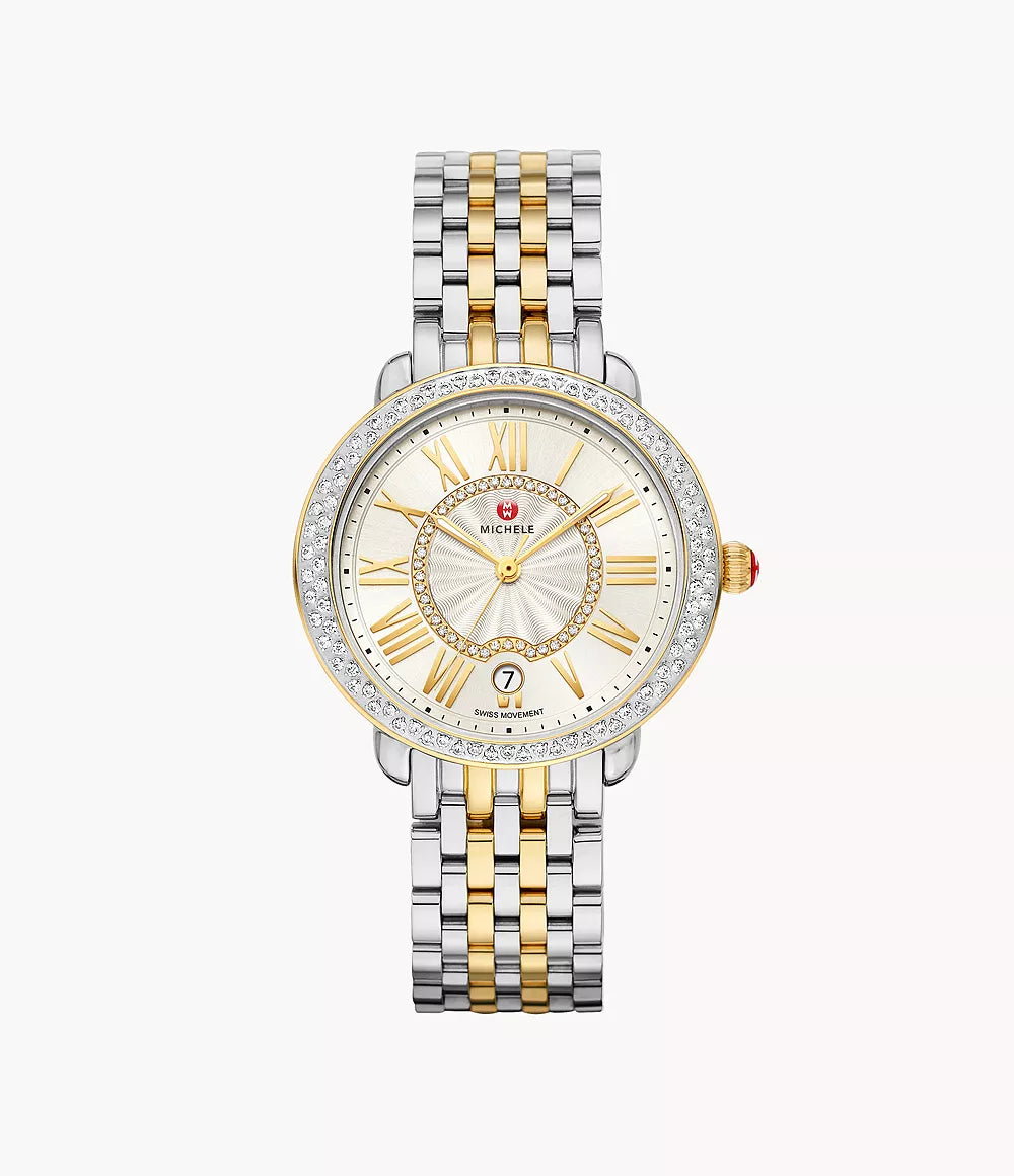 Serein Mid Two-Tone 18K Gold Diamond Watch