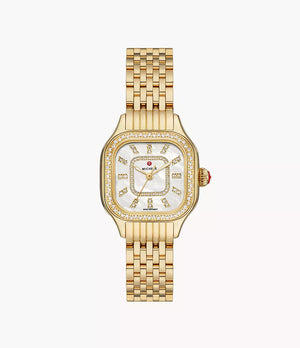 Meggie Gold Diamond Stainless Steel Watch