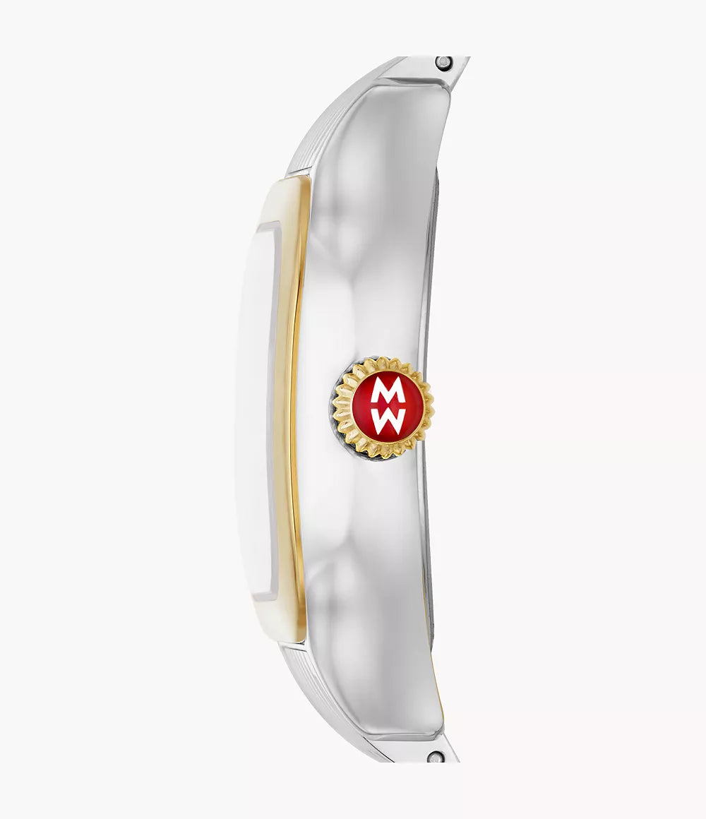 Meggie Two-Tone 18K Gold-Plated Diamond Dial Watch