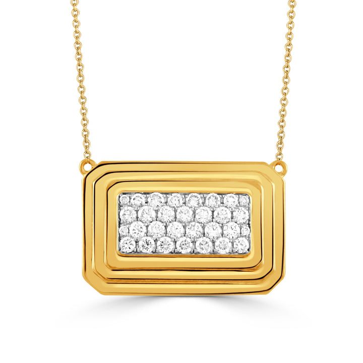 18K Yellow Gold Diamond Necklace