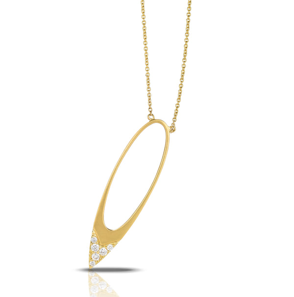 18K Yellow Gold Diamond Necklace