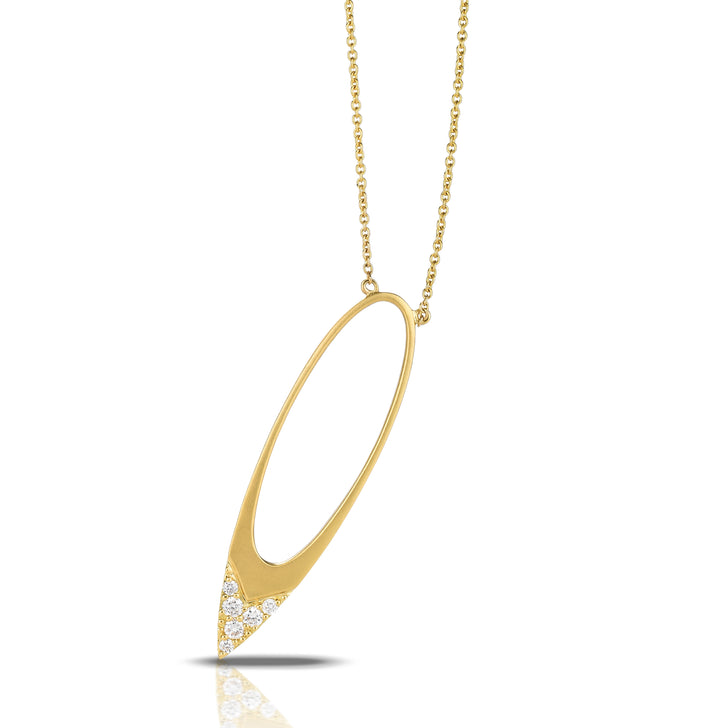 18K Yellow Gold Diamond Necklace