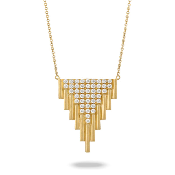18K Yellow Gold Diamond Necklace