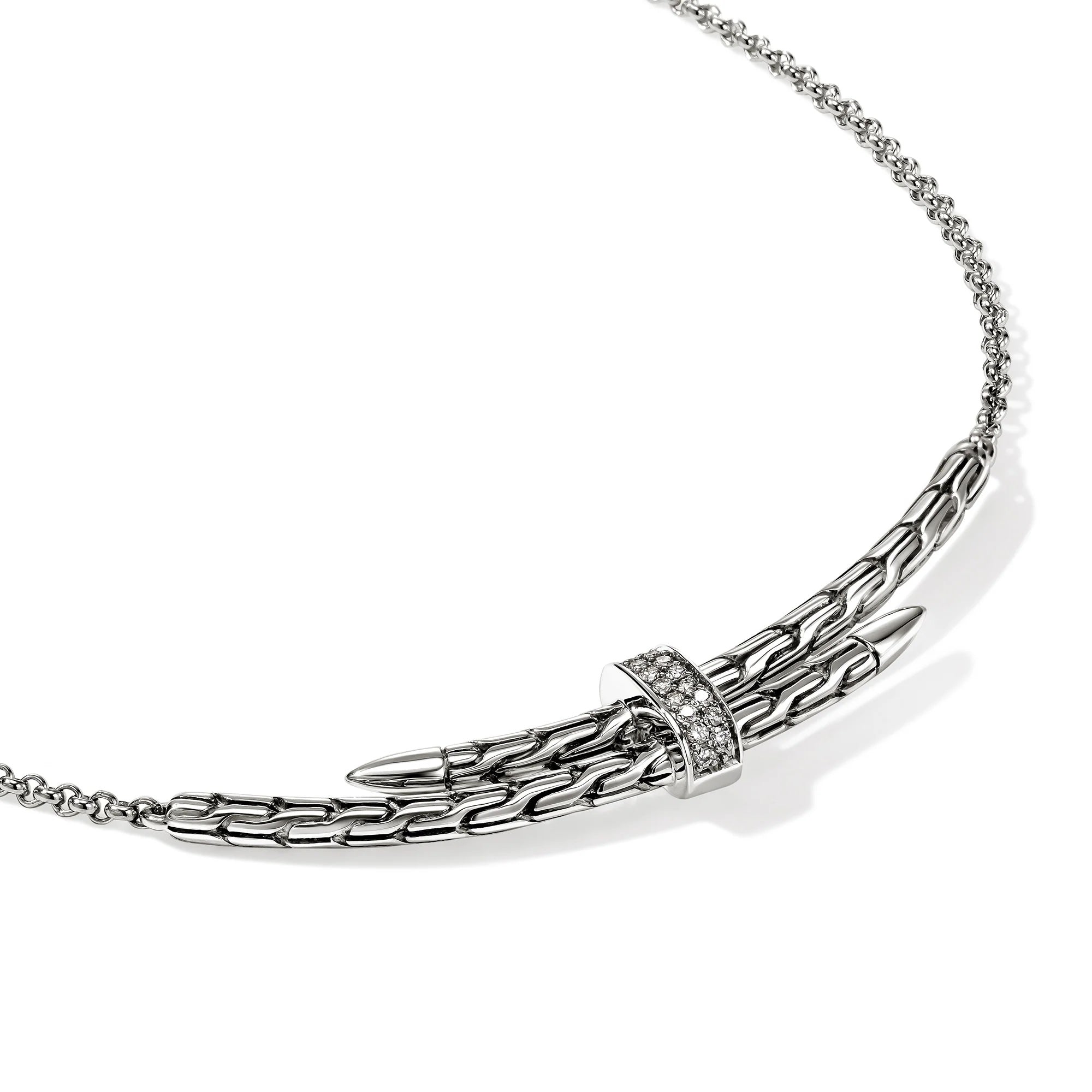 0.08ctw Diamond Spear Station Necklace