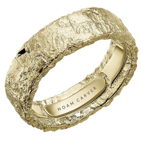 14K Gold Textured Wedding Band