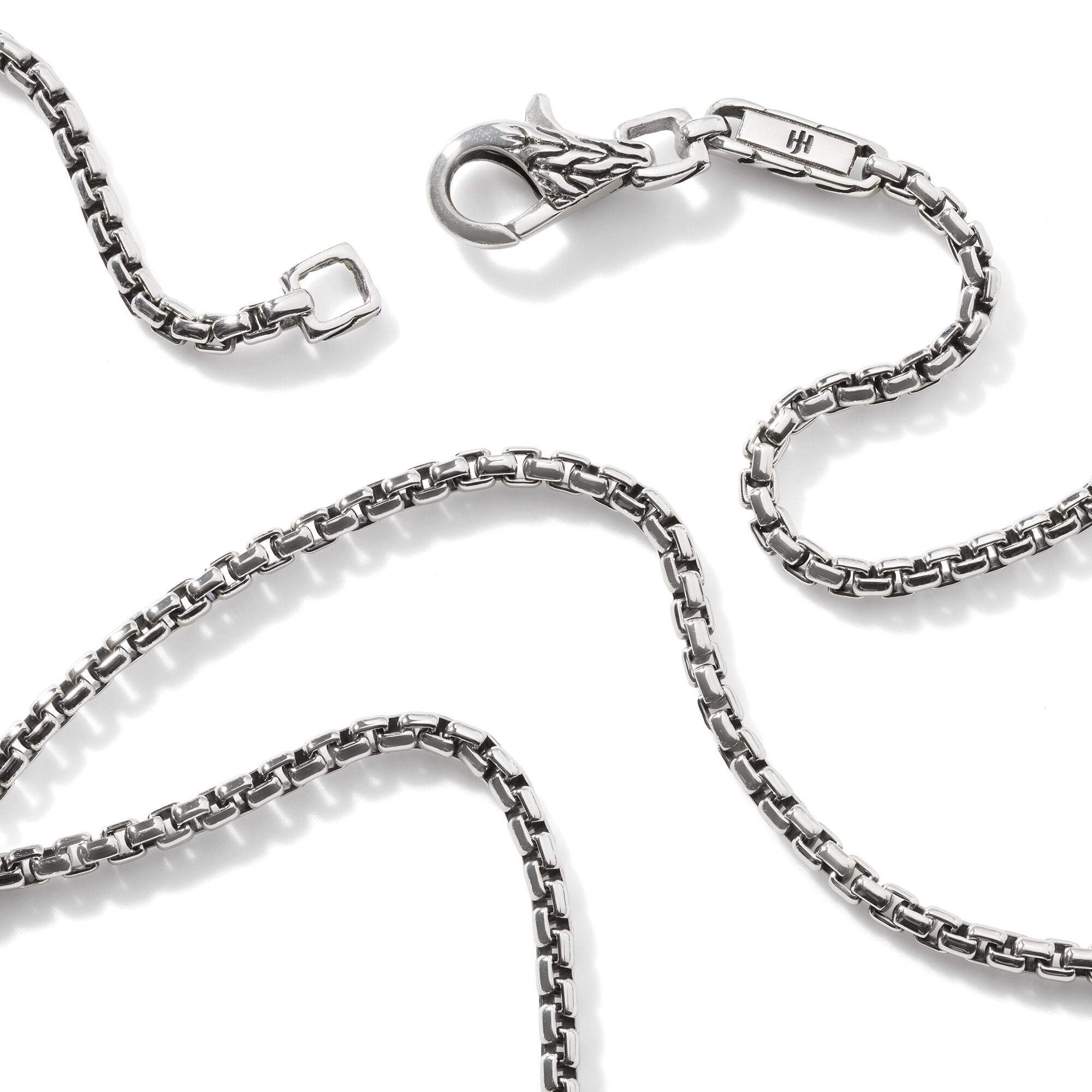 22" Sterling Silver Box Chain Necklace 2MM