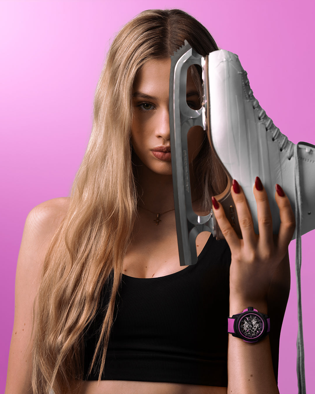 Wild One Skeleton 39MM - Hyper Pink
