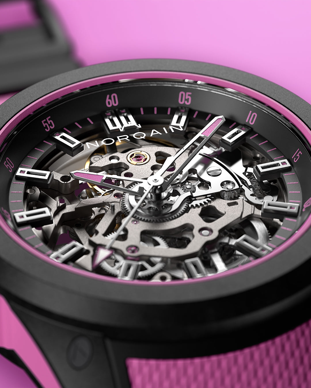Wild One Skeleton 39MM - Hyper Pink