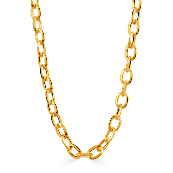 18K Yellow Gold 18" Oval Chain