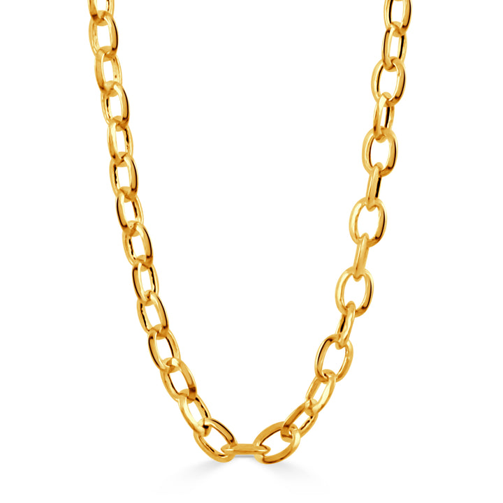 18K Yellow Gold 18" Oval Chain