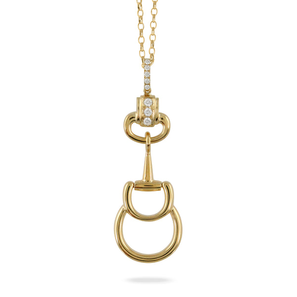 18k Yellow Gold Diamond Pendant