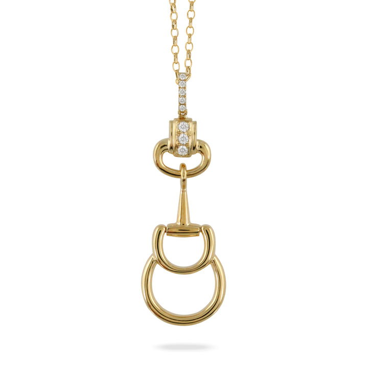 18k Yellow Gold Diamond Pendant
