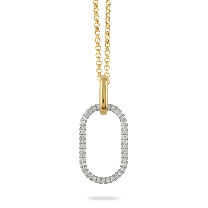 18K Yellow Gold Diamond Pendant