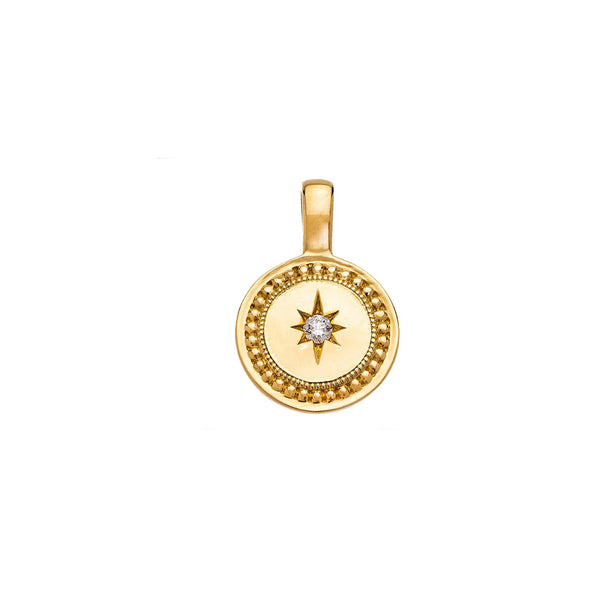 P.S. Celeste Small Round Yellow Gold Charm