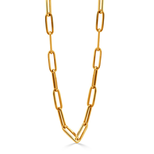 18K Paper Clip 18" Chain