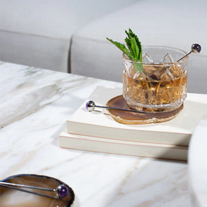 Pedra Coasters, Sand Agate, Set of 4