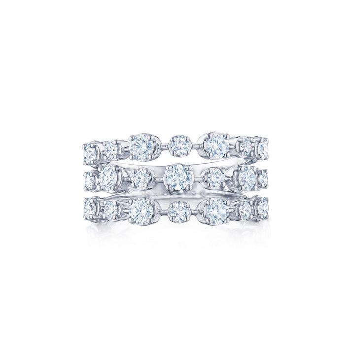 3-Row Ring with 1.14ctw Diamonds