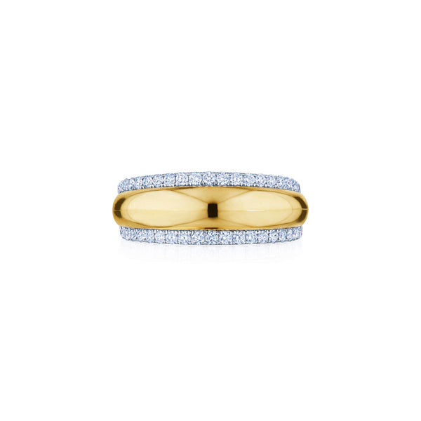 Gold Band with Diamonds