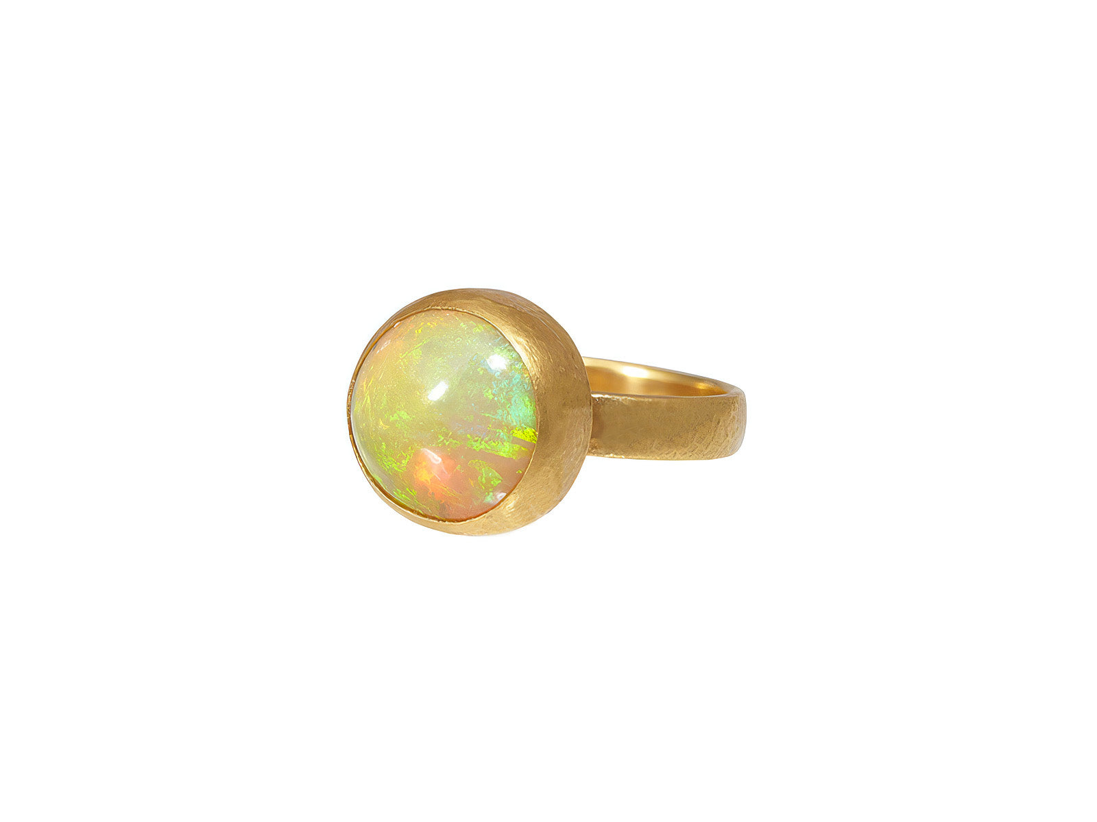 Round Opal Ring