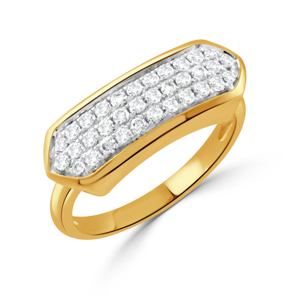 18K Yellow Gold 0.42ctw Diamond Ring