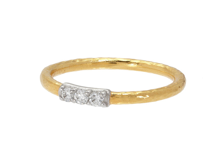 .15ctw Diamond band ring in 24K gold