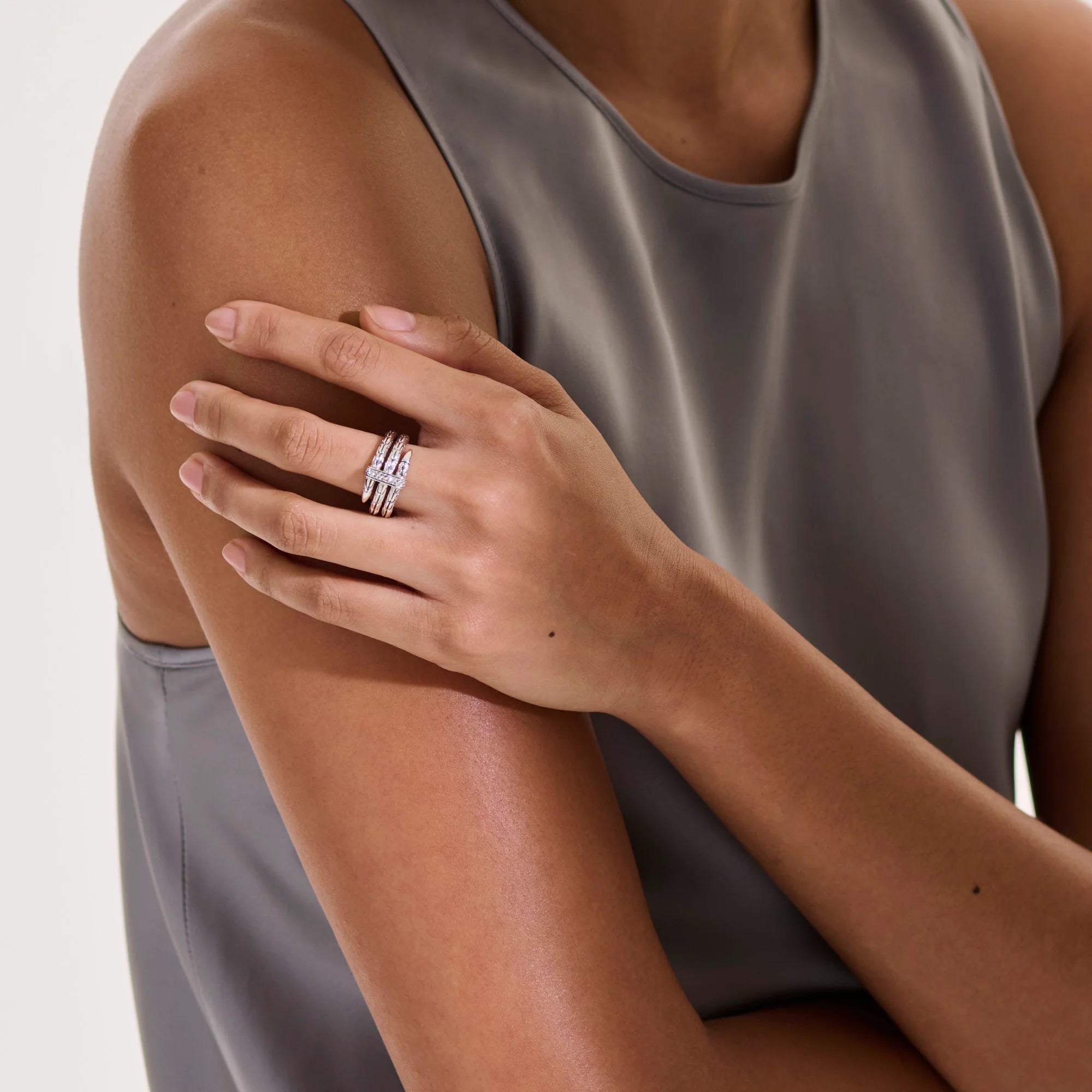 0.12ctw Diamond Spear Ring
