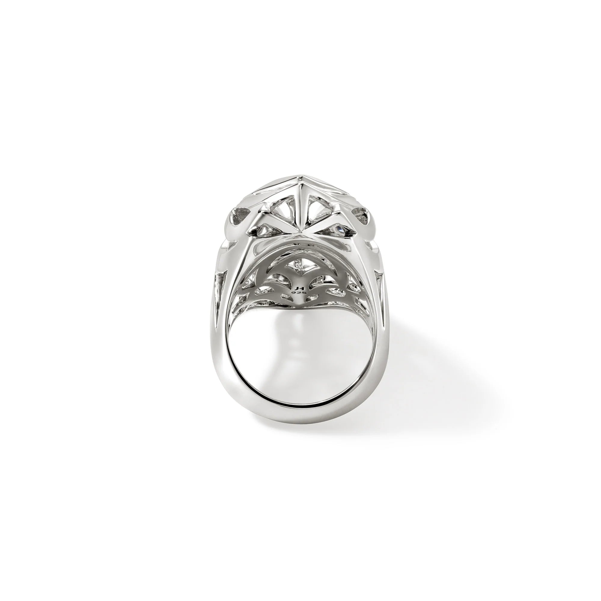 Sterling Silver Blue Sapphire Naga Saddle Ring