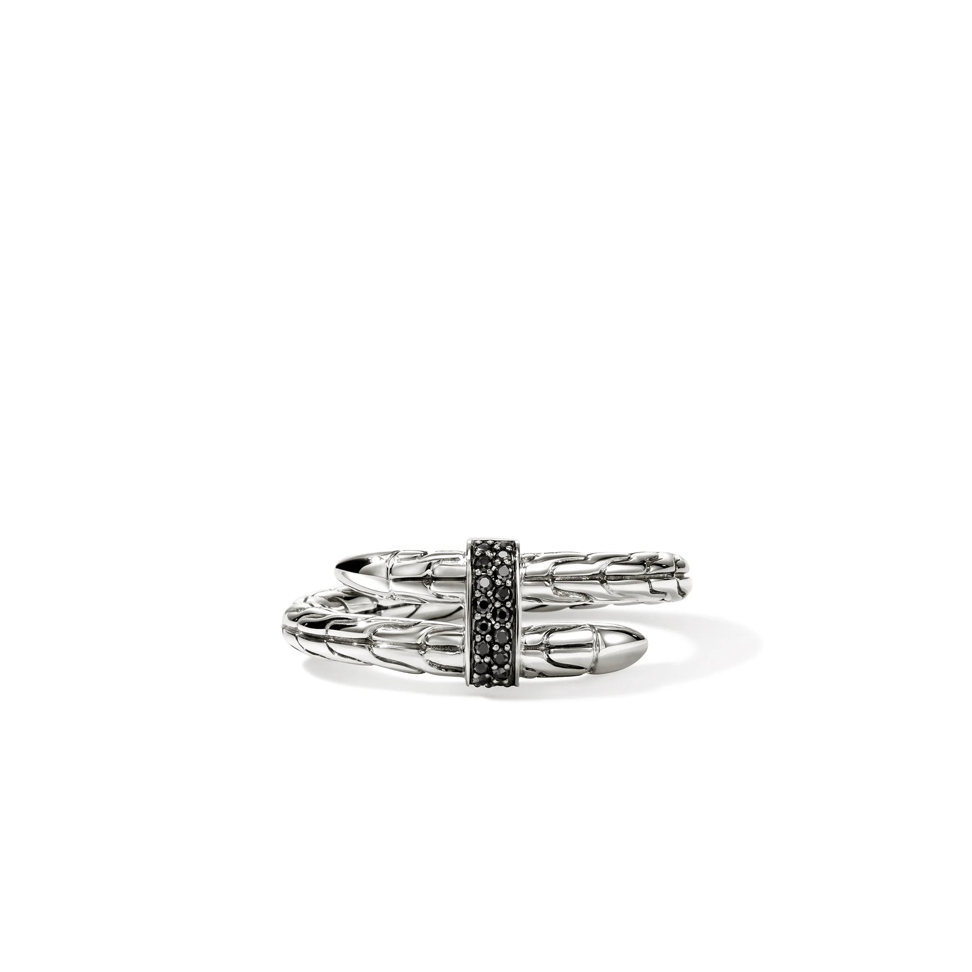 Black Sapphire Spear Ring